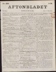 Aftonbladet Måndagen den 17 December 1832