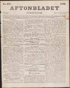 Aftonbladet Tisdagen den 18 December 1832
