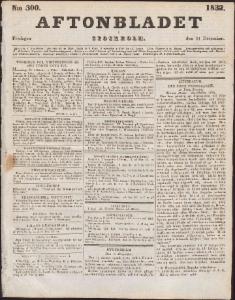 Aftonbladet Fredagen den 21 December 1832