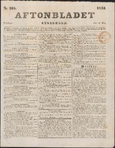 Aftonbladet Fredagen den 10 Maj 1833