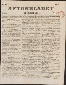 Aftonbladet Tisdagen den 28 Maj 1833