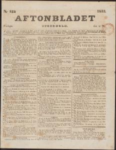 Aftonbladet Fredagen den 31 Maj 1833