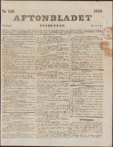 Aftonbladet Juni 1833