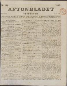 Aftonbladet Onsdagen den 5 Juni 1833