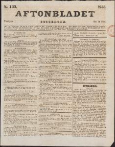 Aftonbladet Tisdagen den 11 Juni 1833