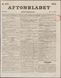 Aftonbladet Fredagen den 14 Juni 1833