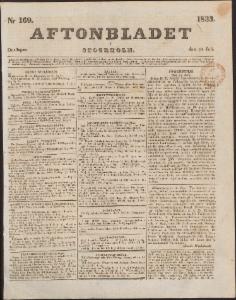 Aftonbladet Onsdagen den 24 Juli 1833