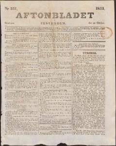 Aftonbladet Måndagen den 28 Oktober 1833