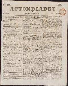 Aftonbladet Onsdagen den 13 November 1833