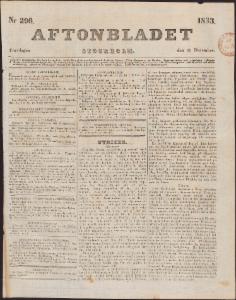 Aftonbladet Torsdagen den 19 December 1833