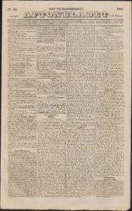 Aftonbladet Lördagen den 22 Februari 1840