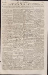Aftonbladet Fredagen den 15 Maj 1840