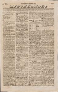 Aftonbladet Lördagen den 3 Oktober 1840