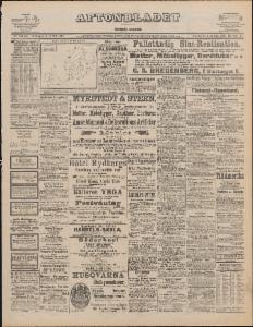 Aftonbladet Lördagen den 18 Oktober 1890