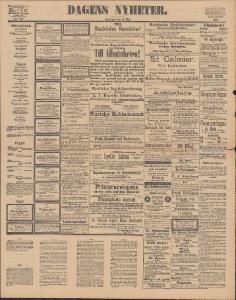 Sida 1 Dagens Nyheter 1890-05-28