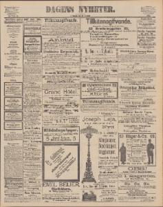 Sida 1 Dagens Nyheter 1890-10-11