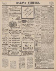 Sida 1 Dagens Nyheter 1890-10-15