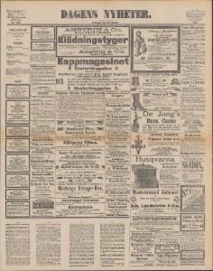 Sida 1 Dagens Nyheter 1890-10-31