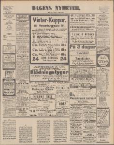 Dagens Nyheter Måndagen den 10 November 1890