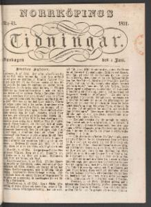 Norrköpings Tidningar Onsdagen den 1 Juni 1831