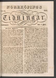 Norrköpings Tidningar Onsdagen den 6 Juli 1831