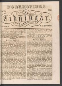 Norrköpings Tidningar September 1831