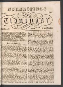 Norrköpings Tidningar Lördagen den 29 Oktober 1831