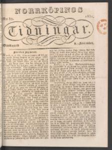 Norrköpings Tidningar 1831-11-09