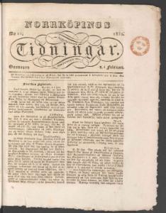 Norrköpings Tidningar Onsdagen den 8 Februari 1832