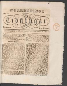 Sida 1 Norrköpings Tidningar 1832-02-11