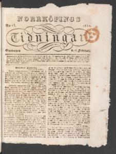 Norrköpings Tidningar Onsdagen den 15 Februari 1832