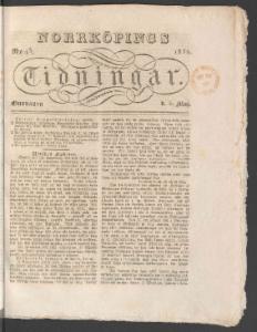 Norrköpings Tidningar Onsdagen den 30 Maj 1832