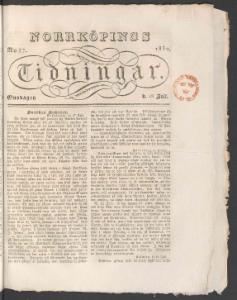 Sida 1 Norrköpings Tidningar 1832-07-18