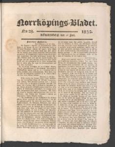 Sida 5 Norrköpings Tidningar 1832-07-28