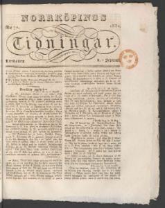 Norrköpings Tidningar September 1832