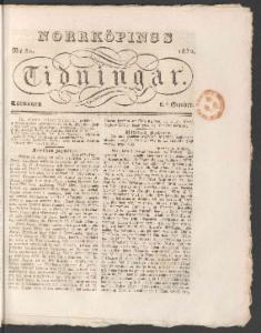 Norrköpings Tidningar Lördagen den 6 Oktober 1832