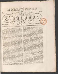 Norrköpings Tidningar Onsdagen den 7 November 1832