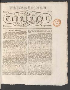 Norrköpings Tidningar Onsdagen den 14 November 1832