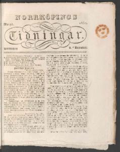 Sida 1 Norrköpings Tidningar 1832-12-08