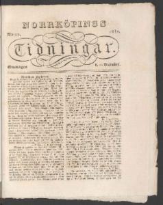 Norrköpings Tidningar Onsdagen den 12 December 1832