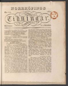 Sida 1 Norrköpings Tidningar 1832-12-29
