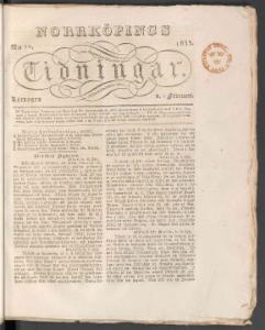 Norrköpings Tidningar Februari 1833
