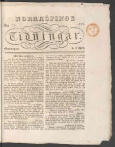 Norrköpings Tidningar Onsdagen den 24 April 1833