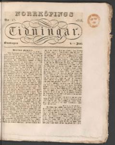 Norrköpings Tidningar Onsdagen den 12 Juni 1833