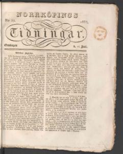 Norrköpings Tidningar Onsdagen den 24 Juli 1833
