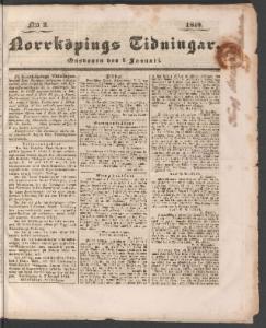 Norrköpings Tidningar 1840-01-08