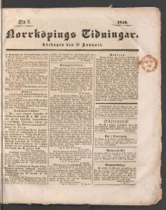 Norrköpings Tidningar 1840-01-25