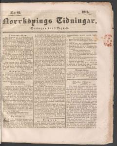Norrköpings Tidningar 1840-08-05