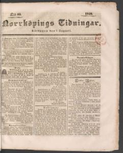 Norrköpings Tidningar 1840-08-08