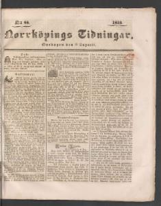 Norrköpings Tidningar 1840-08-19
